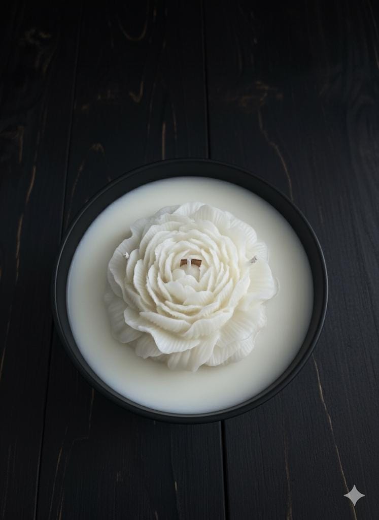 Handmade Peony Jumbo Candle