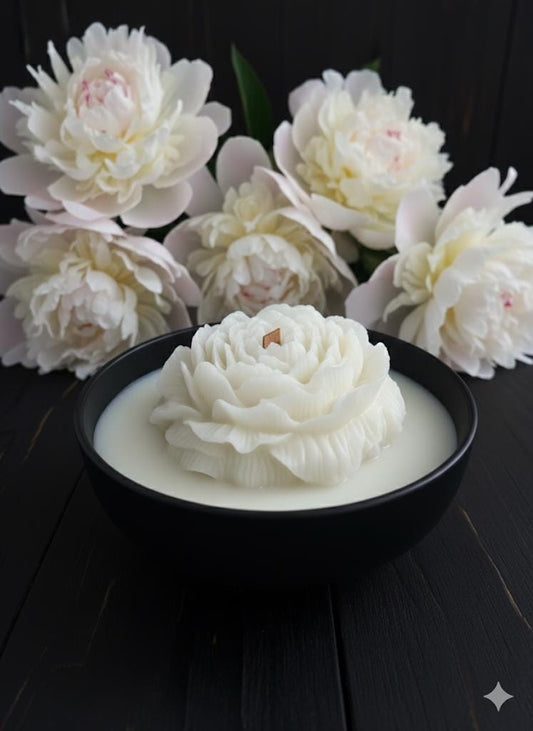 Handmade Peony Jumbo Candle